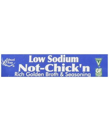 Edward & Sons Low Sodium Not Chicken Bouillon Cubes 2.5 oz - Buy Now for Delicious and Healthy Cooking - Buy Online on GoSupps.com