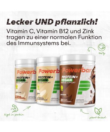 Powerbar Protein Plus Vegan Immune Support - 570g Chocolate (19 Servings) | Boost Your Health & Energy | International Shipping Available - Buy Online on GoSupps.com