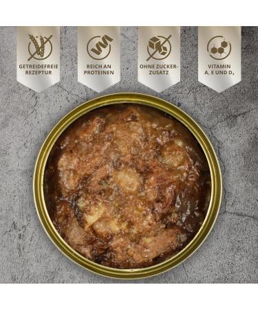 Lecker.Pet | 18 x 400 g Josie's 100% Beef Muscle Meat Wet Dog Food | Natural & No Additives | Rich in Protein & Minerals | Grain Free & Sugar Free - Buy Online on GoSupps.com