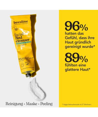 BEESLINE 3 in 1 Facial Cleanser - Propolis & Thyme - Cleansing Gel with Bee Resin and Thyme - Cleansing Gel for Impure Skin - Facial Cleansing Treatment - Beegan - Buy Online on GoSupps.com