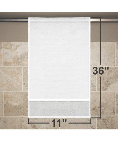 36 Exfoliating Bath Cloth/Towel Set (4 Pack) - Gray, White, Green, Lavender | Nylon, Stitched for Durability - Buy Online on GoSupps.com