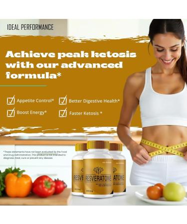 Resveratone Capsules Resveratone Advanced Formula Pills - Maximum Strength Resveratone Keto Capsules Resveratone Pills Official Formula Resveratone Keto Capsules Reviews (60 Capsules) - Buy Online on GoSupps.com