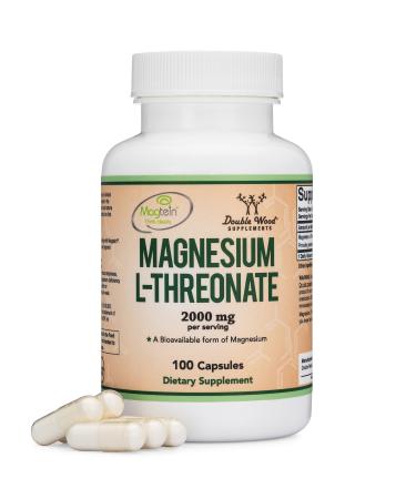 Double Wood Supplements Magnesium L Threonate - 100 Capsules