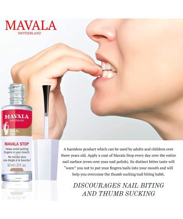 Mavala Stop Nail Polish Treatment | Bitter Taste Deterrent | Easy Application | Ages 3+ | 0.3 Fl Oz - Buy Online on GoSupps.com