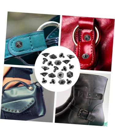 NUOBESTY 90 Pcs Rivet Decor Silver Wallets for Women Bag Stud Buttons Bag Accessories Cross Flower Fastener - Buy Online on GoSupps.com