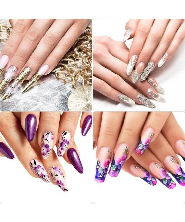 Metagio 100 Piece Dual Nail Forms Set - Gel & Acrylic Nail Extension Kit with Clips Dual-Ended Brush & Nail File - Perfect for International Shipping - Buy Online on GoSupps.com