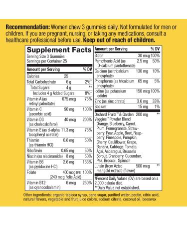 Nature's Way Alive! Women's 50+ Gummy Multivitamin - 75 Count with Full B Vitamin Complex - Buy Online on GoSupps.com