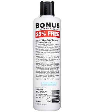 Doo Gro Mega Thick Growth Shampoo 10 oz - Boost Hair Growth & Thickness | International Shipping Available - Buy Online on GoSupps.com