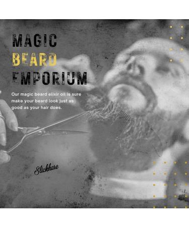 Buy Slickhare Magic Beard Elixir - 100% Natural Organic Beard Oil for Men | Perfect Gifts for Him Dad Boyfriend Husband - Made in USA (1 Fl Oz - Buy Online on GoSupps.com