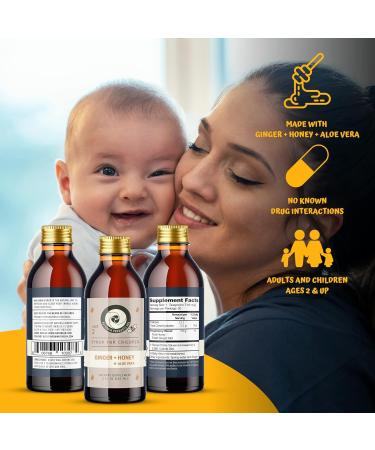 Natural Children s Syrup with Ginger Honey & Aloe Vera - 5 oz (150ml) | Healthy Immune Support - Buy Online on GoSupps.com