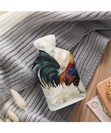 Hot Water Bottle with Lid - Cock Rooster Rubber Pain Relief Cramps Foot Warmer & Therapy - Buy Online on GoSupps.com