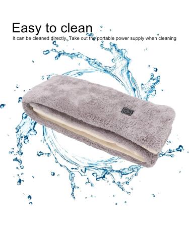 ZLXHDL USB Electric Heated Neck Pillow & Winter Scarf for Women - Intelligent Thermal Heating 3 Temperature Settings Perfect for Cold Weather (Gray) - Buy Online on GoSupps.com