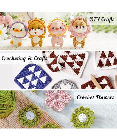 113 Piece Crochet Kit | 1600 Yards Assorted Yarn Set | 73PCS Crochet Accessories | Ideal Beginner Kit - Buy Online on GoSupps.com