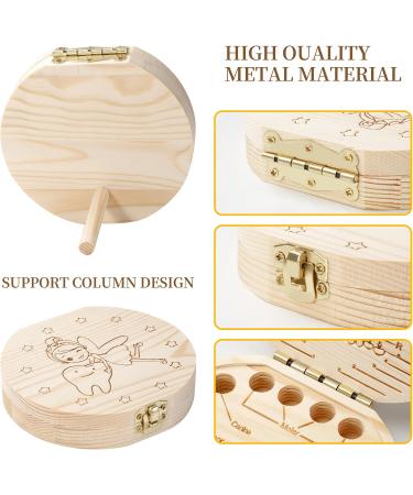 Personalized Tooth Box for Boys & Girls | Milk Tooth Jar with Tweezers | Perfect Baby Gift | 12.5x12x2.9cm - Buy Online on GoSupps.com