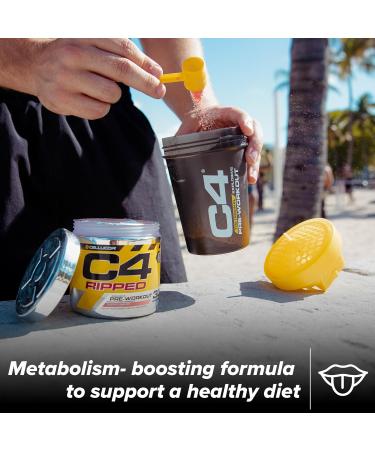 C4 Ripped Pre Workout Powder Tropical Punch 30 Servings | | Zero Sugar Pre Workout with 150mg Caffeine 500mg L Carnitine 1600mg Beta Alanine 200mg Green Coffee Bean Extract Tropical Punch 30 Servings (Pack of 1) - Buy Online on GoSupps.com