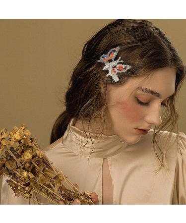 Kavya Vintage Butterfly Hair Clips for Women | Multi-Colored Metal Hair Accessories for Girls - Buy Online on GoSupps.com