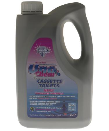 Blue Diamond All in 1 Uno Chem Toilet Cleaner - Grey 2 Litres
