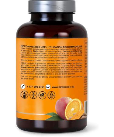 New Nordic Turmeric Gummies - Dairy-Free Gluten-Free Joint Health Supplement for Elbow Shoulder Knee & Hip Support - 60 Vegan Gummies (Pack of 3) 1 - Buy Online on GoSupps.com