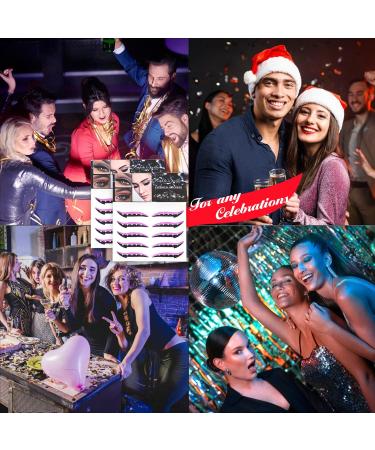 Delineating shadow combinations stickers Crystal eyes 10 reusable pairs stickers Waterproof eyes Instant adhesive stick in Ojer eyes Strop for party dress pink Red Rose - Buy Online on GoSupps.com