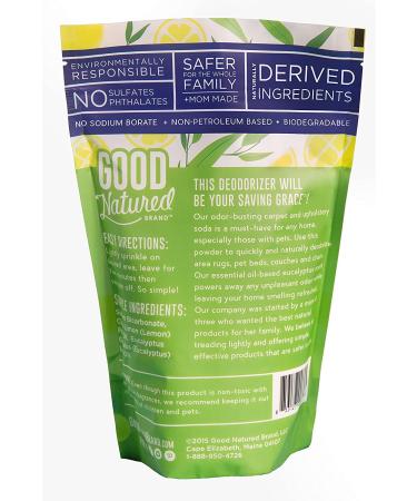 Good Natured Saving Grace Carpet & Upholstery Deodorizer Powder - Eucalyptus & Lemon Scent - 31oz - Eliminates Pet Odors - 1 Pack - Buy Online on GoSupps.com