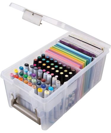 ArtBin 6934AB Satchel with Marker Tray  Art & Craft Organizer  1 Plastic Storage Case  Clear  Semi  0 Semi Satchel with Marker Tray - Buy Online on GoSupps.com