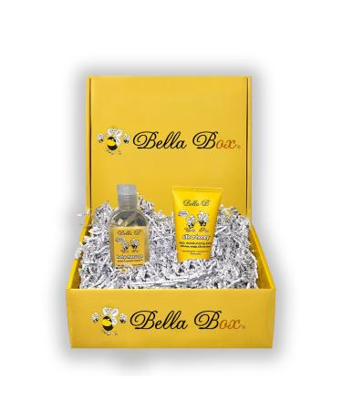 Bella B Gift Set - Baby Massage Oil 3.3 oz and Silk & Honey Baby Lotion 2oz Organic and Natural