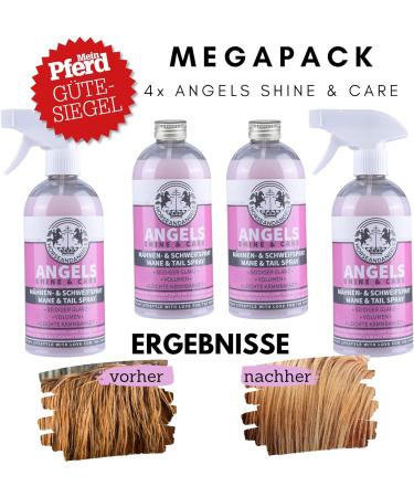 Horseandangel Mane & Tail Spray for Horses - Fragrance Gloss Spray for Volume & Easy Combing - Almond Flower Scent - 2000ml Horse Care Accessories - Buy Online on GoSupps.com