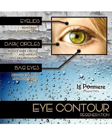 Le Pommiere Under Eye Cream 1.1 fl oz - Anti Bags, Dark Circles, Puffiness & Crow's Feet - Vitamin E Infused, Anti-Wrinkle Eye Contour Moisturizer for Face & Skin - Buy Online on GoSupps.com