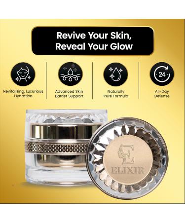 Elixir Day Cream Luxurious Silk Anti-Aging Cream NO Preservatives or Parabens. For All Skin Types Targets Wrinkles Face Neck & Decollate Over 50 Skin Nutrients Collagen Squalene & Repair Vitamins 1.8 Ounce (Pack of 1) - Buy Online on GoSupps.com