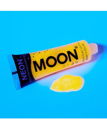 Moon Glow UV Glitter Face & Body Gel Set - 0.42oz x 6 - Blacklight Face Paint - Buy Online on GoSupps.com