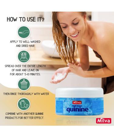 Quinine Hair Mask 250ml | Anti-Dandruff Strength & Growth | Hair Loss Solution - Buy Online on GoSupps.com