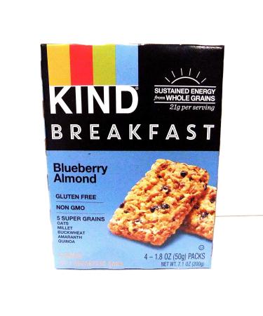 Kind Blueberry Almond Breakfast Bars 8 Count (Pack of 4)