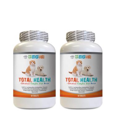 cat Urine Treats - Pets Total Health Complex - Dogs and Cats - Best Hair Skin Eye Teeth Nail Urinary Support - cat Cranberry Urinary - 2 Bottles (120 Tablets)