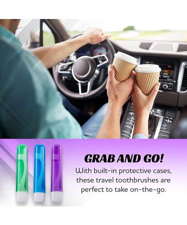 Travel Toothbrushes Mini Toothbrush with Toothbrush Cover Camping Toothbrush Travel Size Toothbrush with Toothbrush Case Portable Toothbrush Adults Travel Toothbrush Kit (Adult 6) 6 Count (Pack of 1) 6.0 - Buy Online on GoSupps.com
