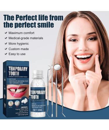 Tooth Repair Kit for Missing & Broken Tooth Replacements - Temporary Teeth Filling with Mouth Mirror, Tartar Scraper, Dental Probe & Gum Cleaner - Regain Confidence Smile - Original - Buy Online on GoSupps.com