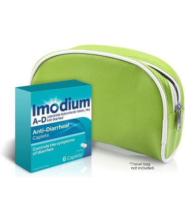 Imodium A-D Diarrhea Relief Caplets - 6 ct. Anti-Diarrheal Medicine with Loperamide HCl - Buy Online on GoSupps.com