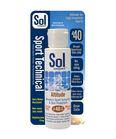 SOL Sunguard Altitude Mountain Sport Sunscreen Skin Protection 3OZ Altitude