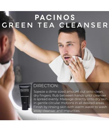 Pacinos Green Tea Cleanser | Gentle Antioxidant Facial Wash | Nourishing Face Cleanser for Balanced Skin - Shop Internationally - Buy Online on GoSupps.com