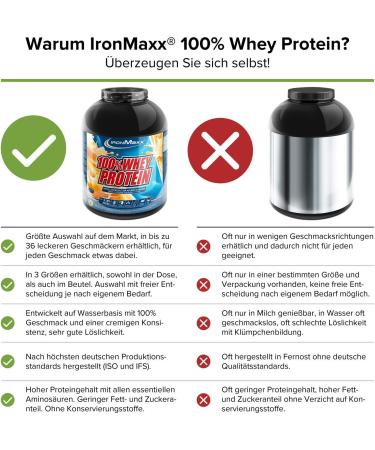 Ironmaxx 100% Whey Protein Powder - Orange Maracuja 2.35kg | Low Sugar Water-Soluble Protein | Multiple Flavors Available | International Shipping - Buy Online on GoSupps.com