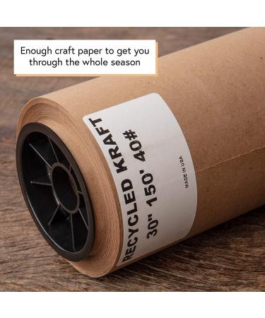 Kraft Paper Roll 30'' x 1800'' (150ft) Brown MEGA Roll - Made in USA 100% Natural Recycled Material - Perfect for Packing Wrapping Butcher Craft Postal Shipping Dunnage and Parcel Brown 30" X 150' - Buy Online on GoSupps.com