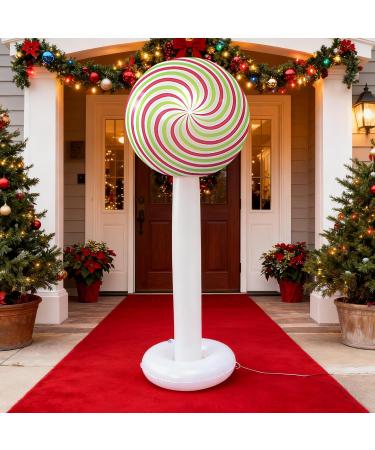 Generisch Inflatable Lollipops Large Inflatable Candy | Holiday New Year Indoor Outdoor Yard Patio Garden Lawn Home - Buy Online on GoSupps.com