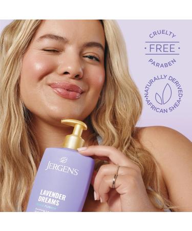 Jergens Shea Fusion Lavender Dreams Body Lotion Moisturizer with Shea Butter & Vitamin E 14 Fl Oz - Buy Online on GoSupps.com