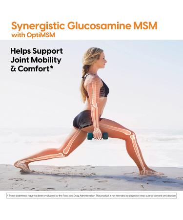 Doctor's Best Synergistic Glucosamine MSM Formula - 180 Capsules for Joint Health - Buy Online on GoSupps.com