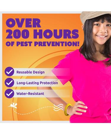 Superband Mosquito Repellent Bracelets - Pack of 50, Deet-Free, Long-Lasting Waterproof Bug Repellent Bands for Adults & Kids - Yellow - Buy Online on GoSupps.com