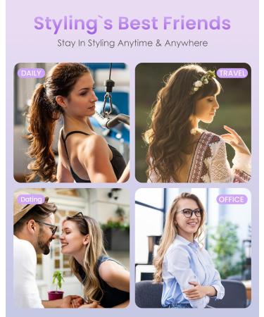 Buy Novus Technology Curling Iron Brush - 120V Travel Thermal Brush with 11 Heat Settings & 60 Min Auto Shut Off for Perfect Curls - Buy Online on GoSupps.com