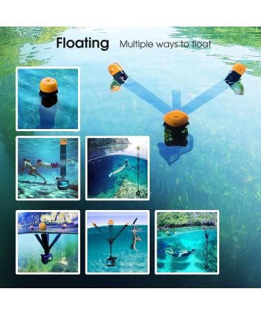 SOONSUN 4-in-1 Floating Selfie Stick for GoPro & DJI OSMO - Waterproof and Versatile Yellow Pole - Buy Online on GoSupps.com