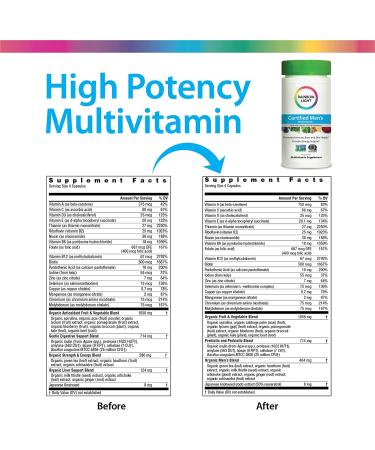 Rainbow Light Men's Multivitamin - 120 Vegetarian Capsules | Certified Nutritional Support - Buy Online on GoSupps.com