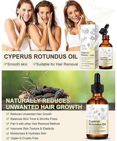 Body Hair Removal Oil | 60ml Gentle Hair Removal Oil for Skin Growth Inhibitor for Women and Men Suitable for Oily Sensitive and Daily Hair Removal Travel and Summer - Buy Online on GoSupps.com
