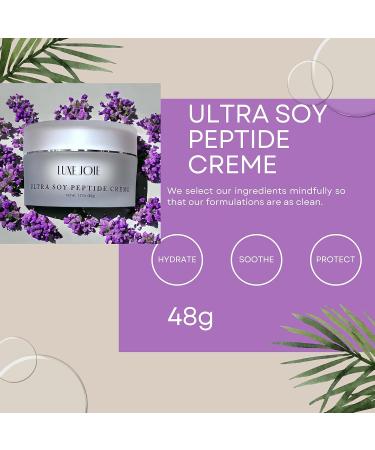 Buy LuxeJoie Ultra Soy Peptide Creme - Anti-Aging Face Moisturizer with Matrixyl Peptides & Alpha Lipoic Acid for Dry Mature Skin | 1.7 oz - International Shipping Available - Buy Online on GoSupps.com