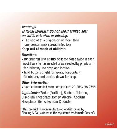 Quality Choice Saline Nasal Relief 1.5 oz Liquid - Fast-Acting Nasal Congestion Relief - Buy Online on GoSupps.com